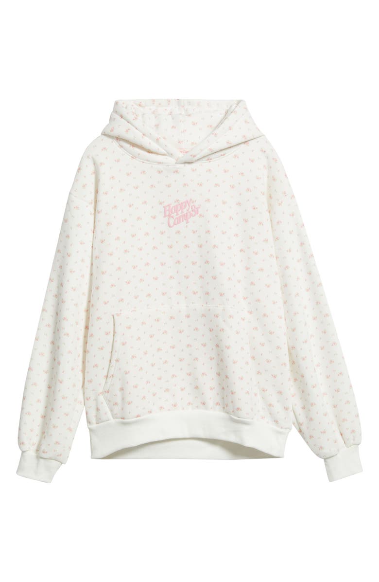 HAPPY CAMP3R Garden Confetti Core Graphic Hoodie, Alternate, color, Frost White