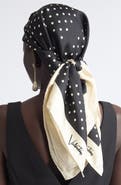 Valentino Garavani Polka Dot Silk Scarf