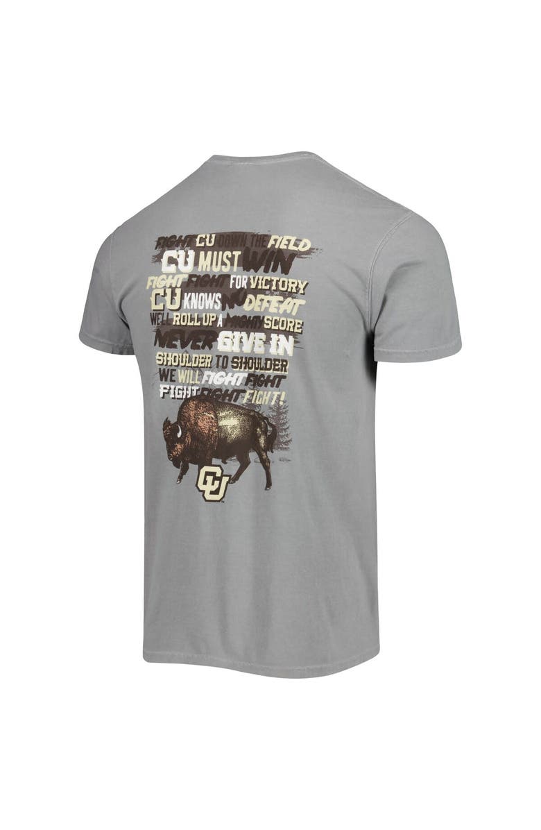 IMAGE ONE Men's Gray Colorado Buffaloes Hyperlocal T-Shirt, Alternate, color, Gray