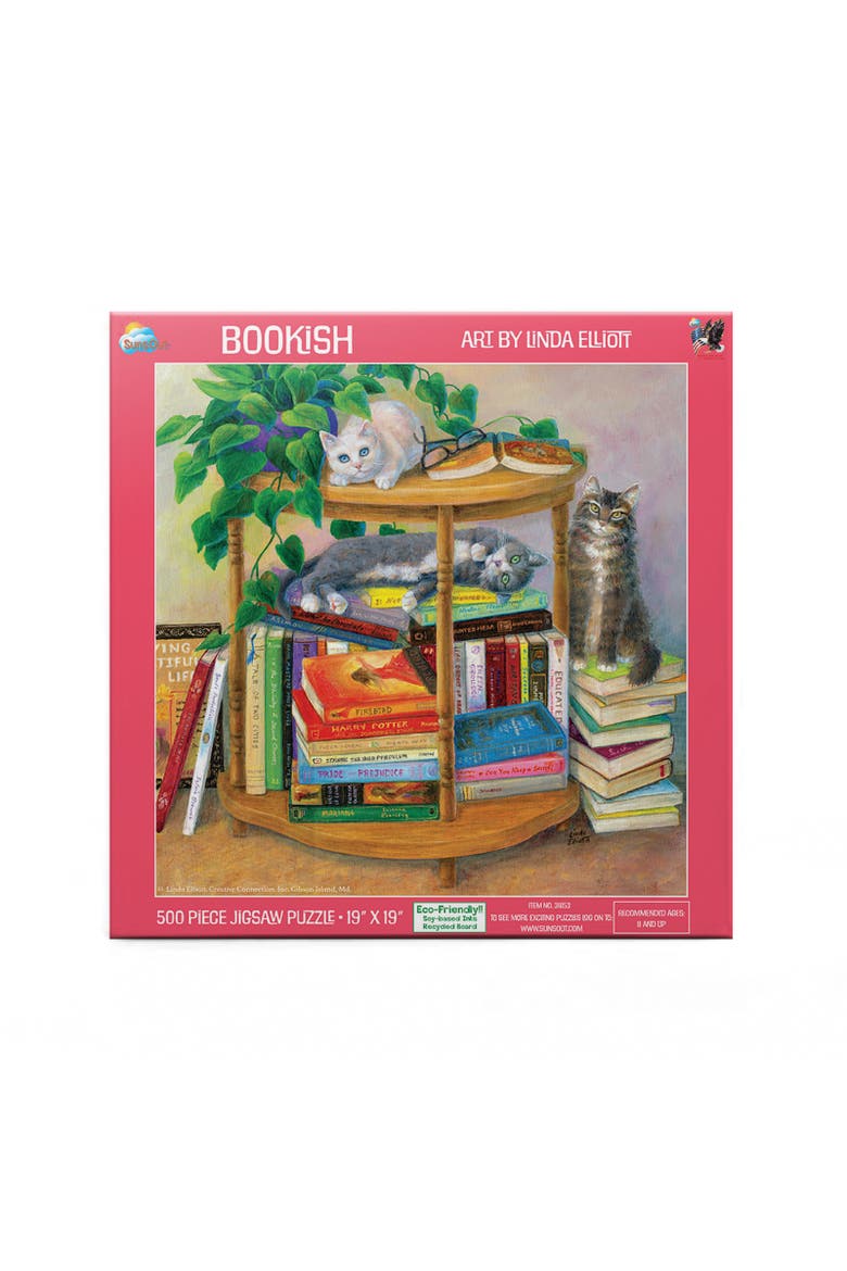 Bookish 500 piece Jigsaw Puzzle for Adults, Alternate, color, Multicolor