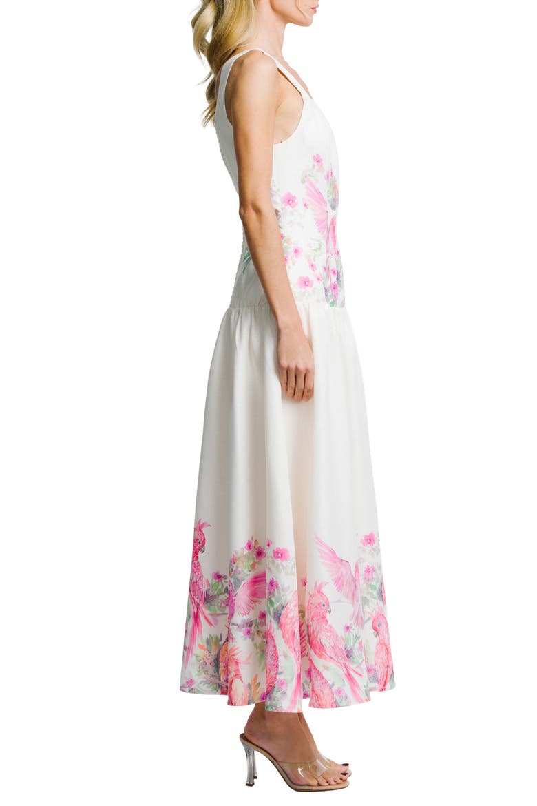 Marsella Print Square Neck Maxi Sundress, Alternate, color, CREAM MULTI