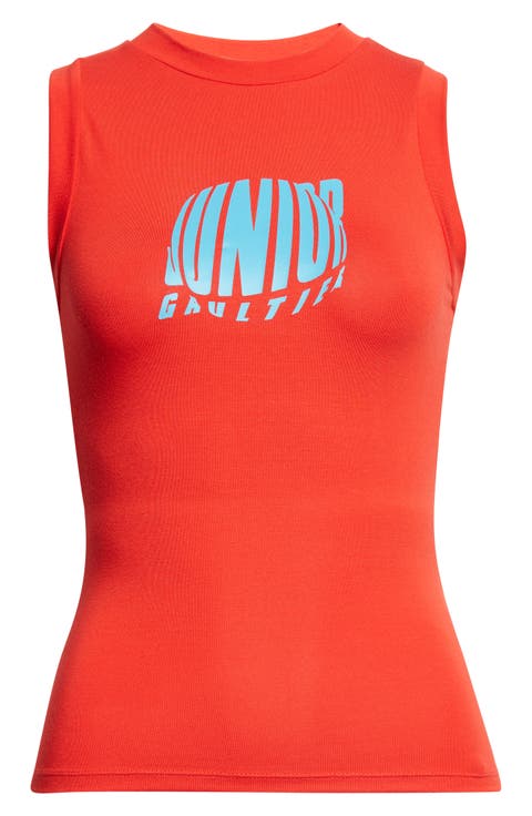 Junior Fitted Jersey Graphic Tank