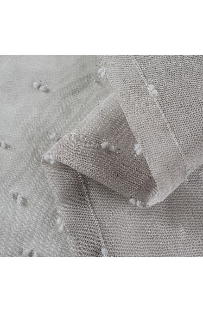 DAINTY HOME Ribbons Set of 2 Sheer Panel Curtains, Alternate, color,