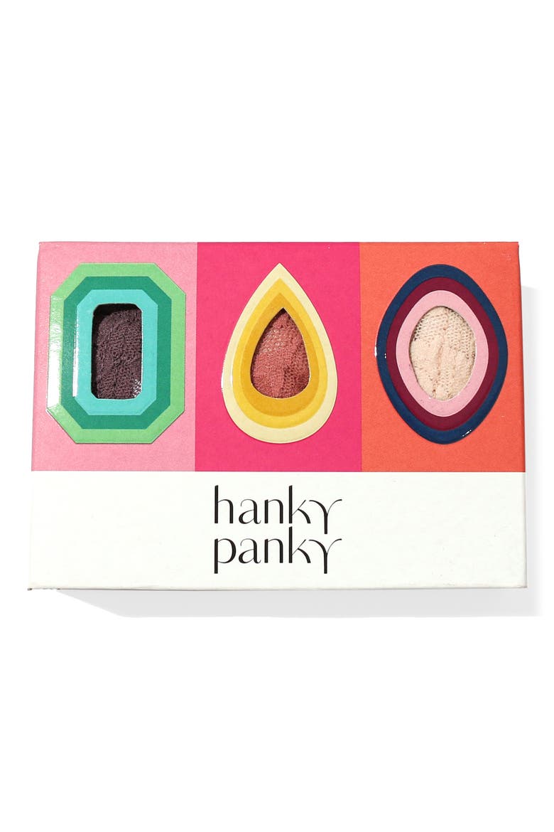 Holiday Assorted 3-Pack Original Rise Thongs, Alternate, color, DSK/ HMLYN PK/VNL