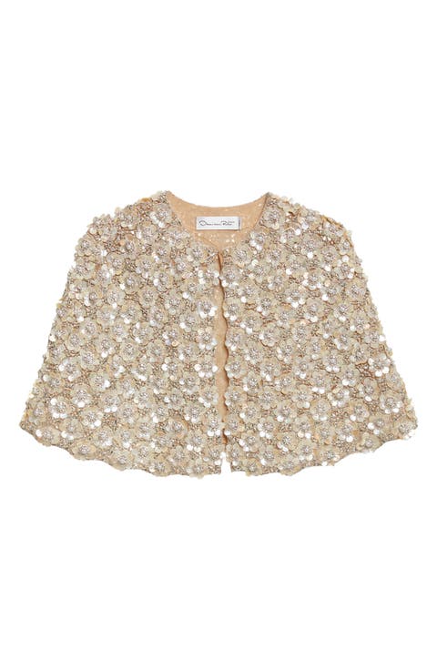 Floral Embroidered Cape