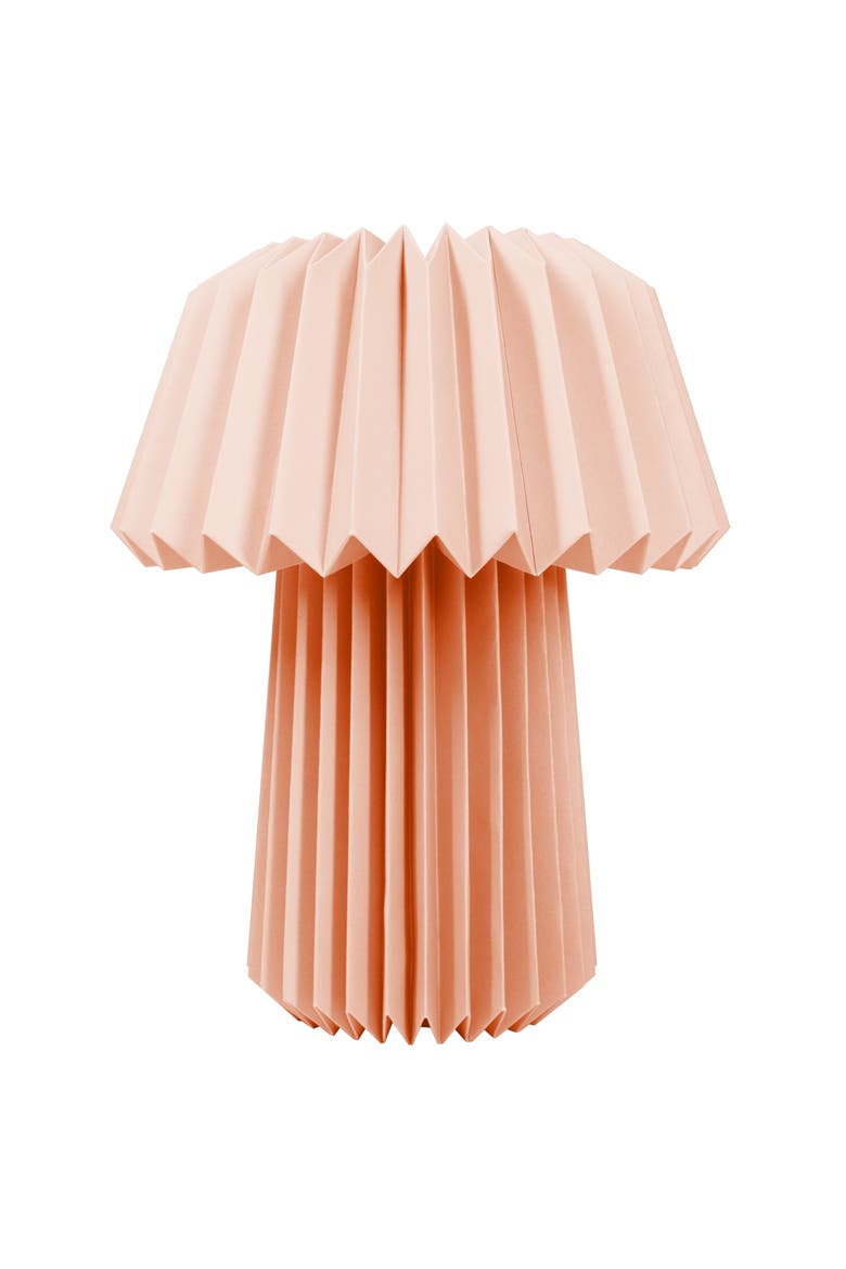 Origami Paper Cordless Rechargeable Table Lamp, Main, color, PINK