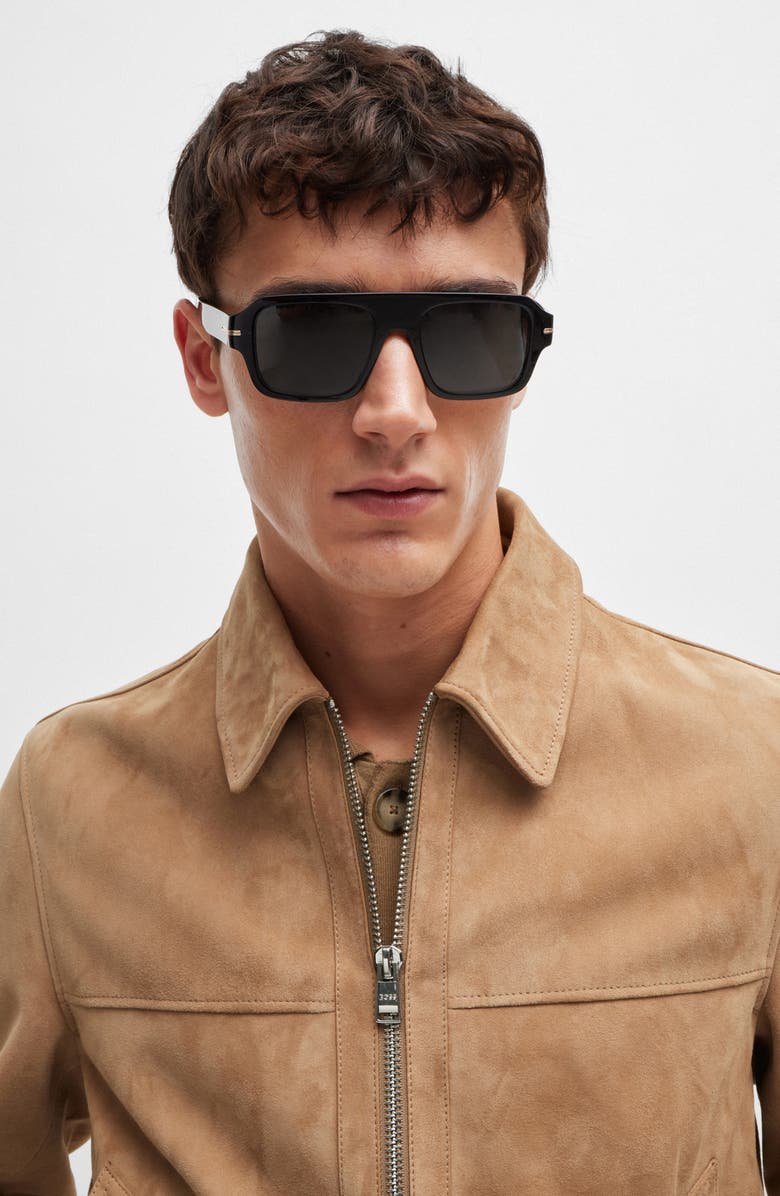 BOSS Malbano Goat Suede Jacket, Alternate, color, 