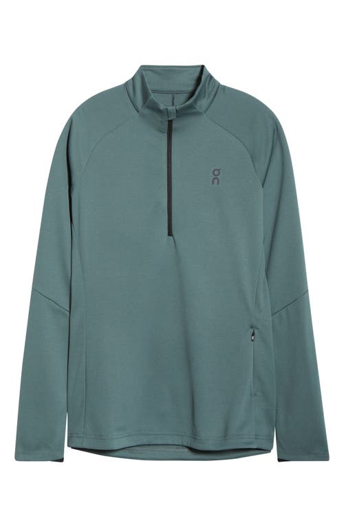 On Climate Quarter Zip Running Top In Green