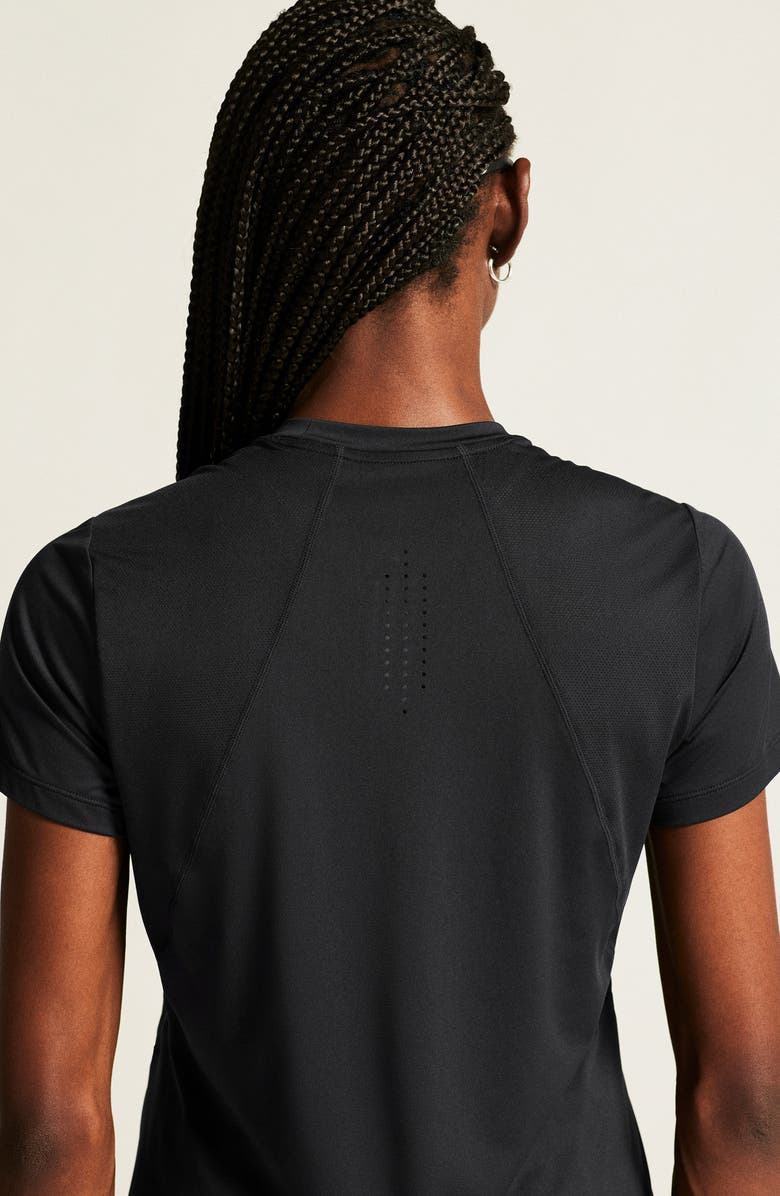 Craft Essence Perforated Jersey T-Shirt, Alternate, color, Black