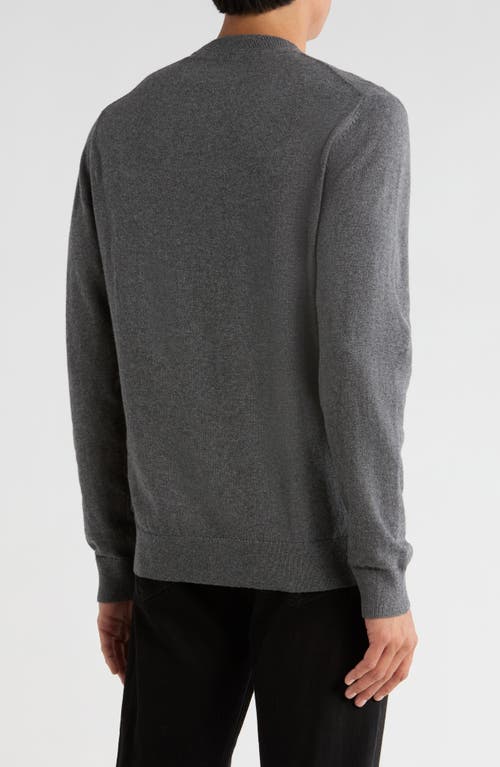 14th & Union Organic Cotton & Cashmere Blend Crewneck Sweater In Gray