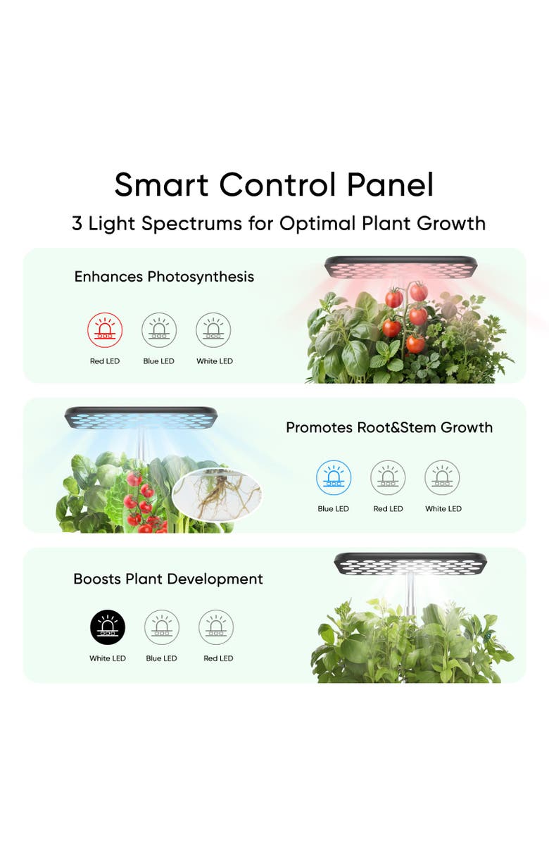 Sonicgrace Indoor Hydroponic Growing System, Alternate, color, Black