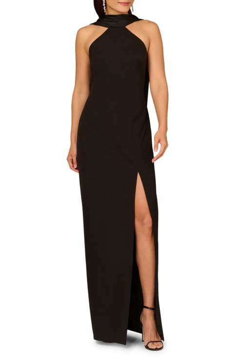 Bonded Crepe Gown