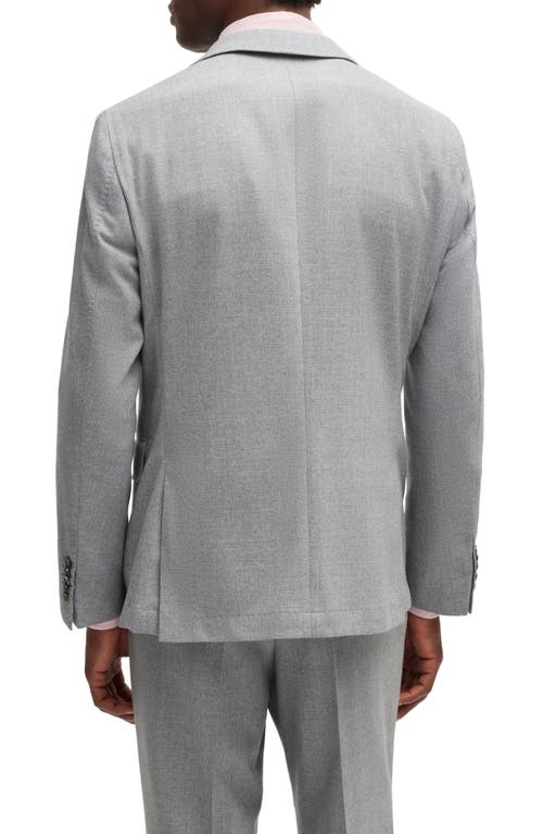 BOSS CAMEL BOSS CAMEL HESTON PLAID VIRGIN WOOL SUIT