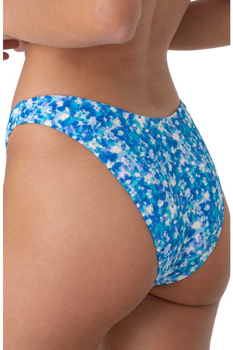 Capri Bottom, Alternate, color, Aqua Floral