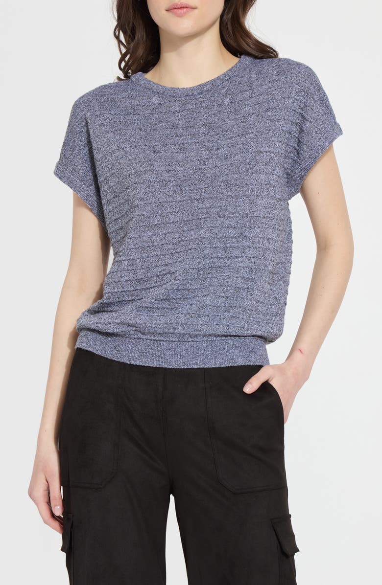 Lysse Edena Smocked Sweater, Main, color, Salt / Pepper