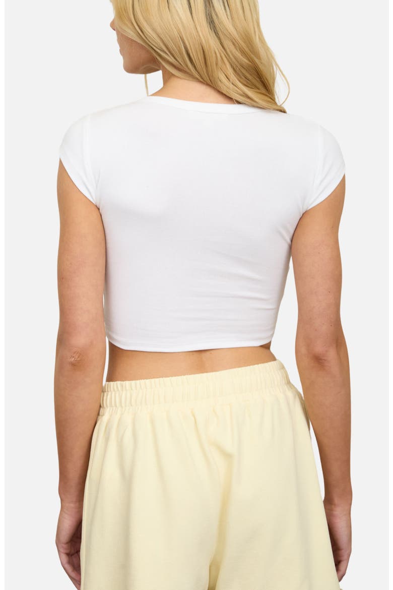Sicilia Graphic Crop T-Shirt, Alternate, color, IVORY
