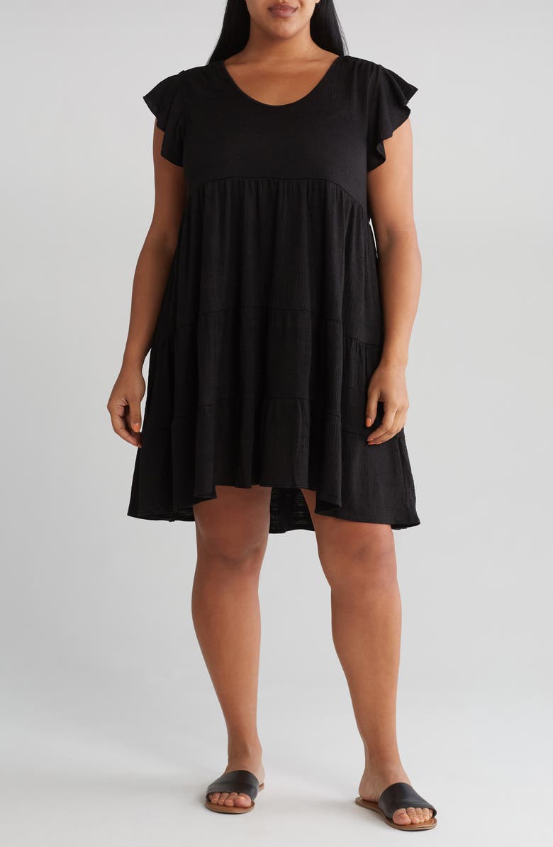MAX STUDIO Ruffle Tiered Dress, Main, color,