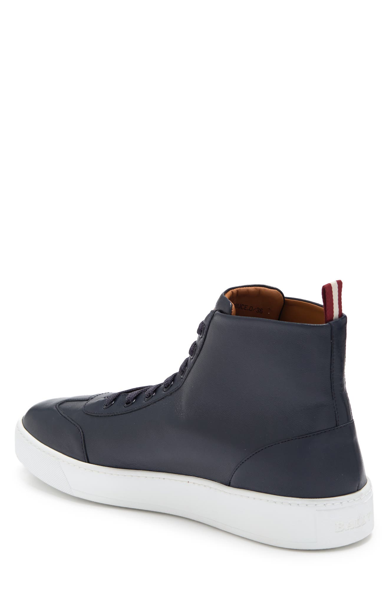Bally Bruce Leather High-Top Sneaker, Alternate, color, 