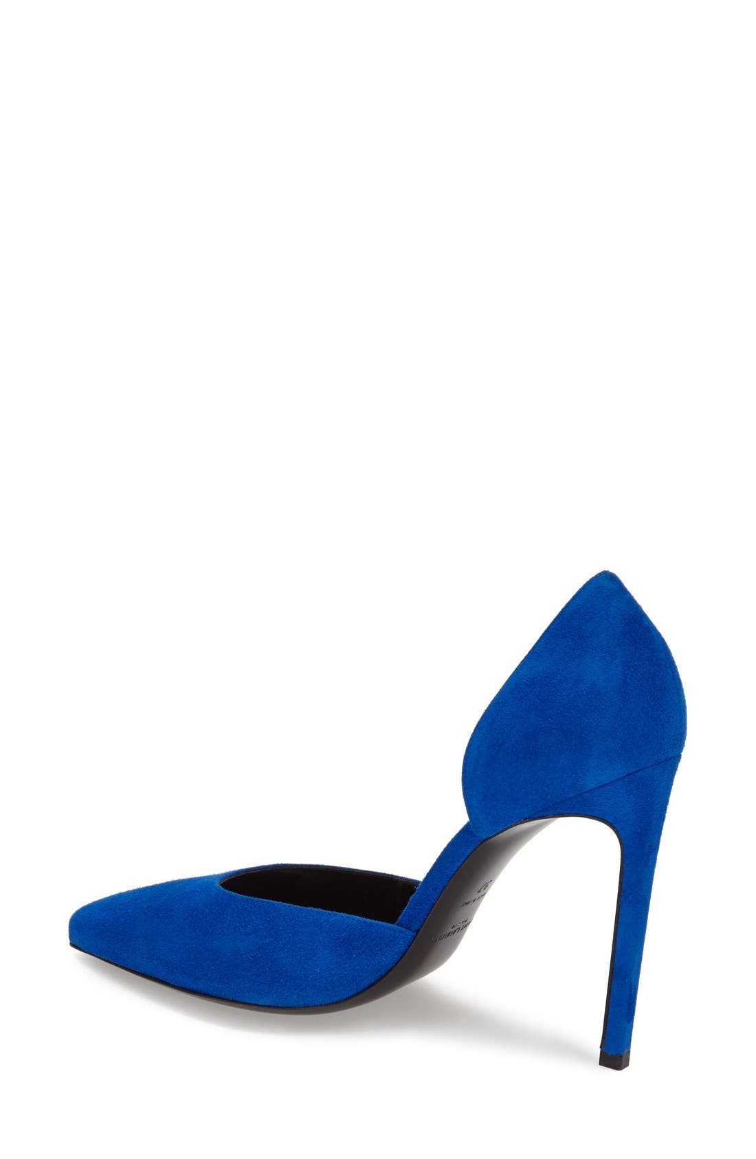 d'Orsay Pointy Toe Pump, Alternate, color, BLUE SUEDE
