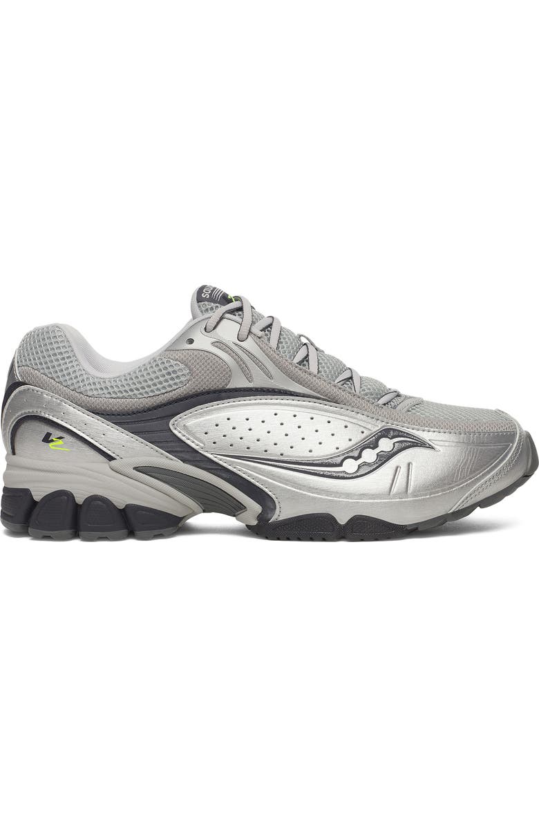 Saucony Gender Inclusive ProGrid v2 Sneaker, Alternate, color, Silver/ Navy