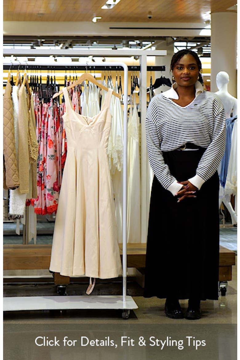 Carlotta Twill Fit & Flare Dress video