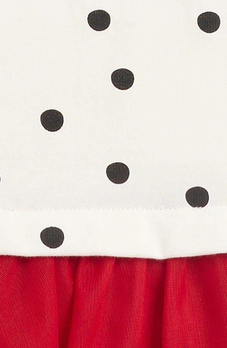 SAMMY + NAT Tulle Accent Sweatshirt Dress, Alternate, color, Egret