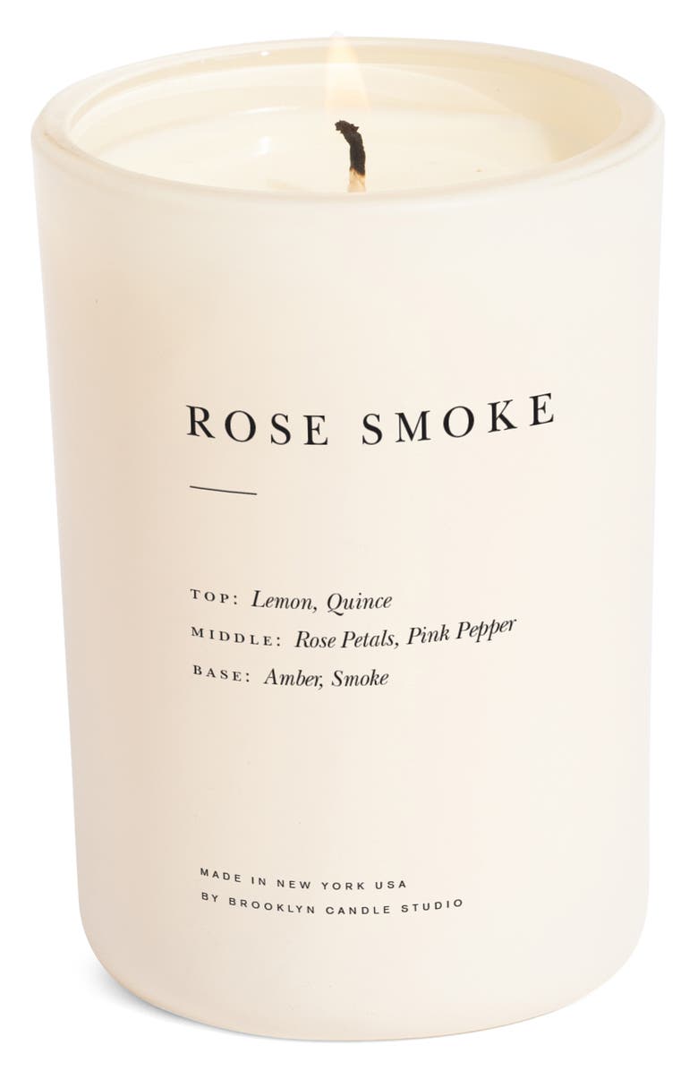 BROOKLYN CANDLE STUDIO Rose Smoke Candle, Main, color, 