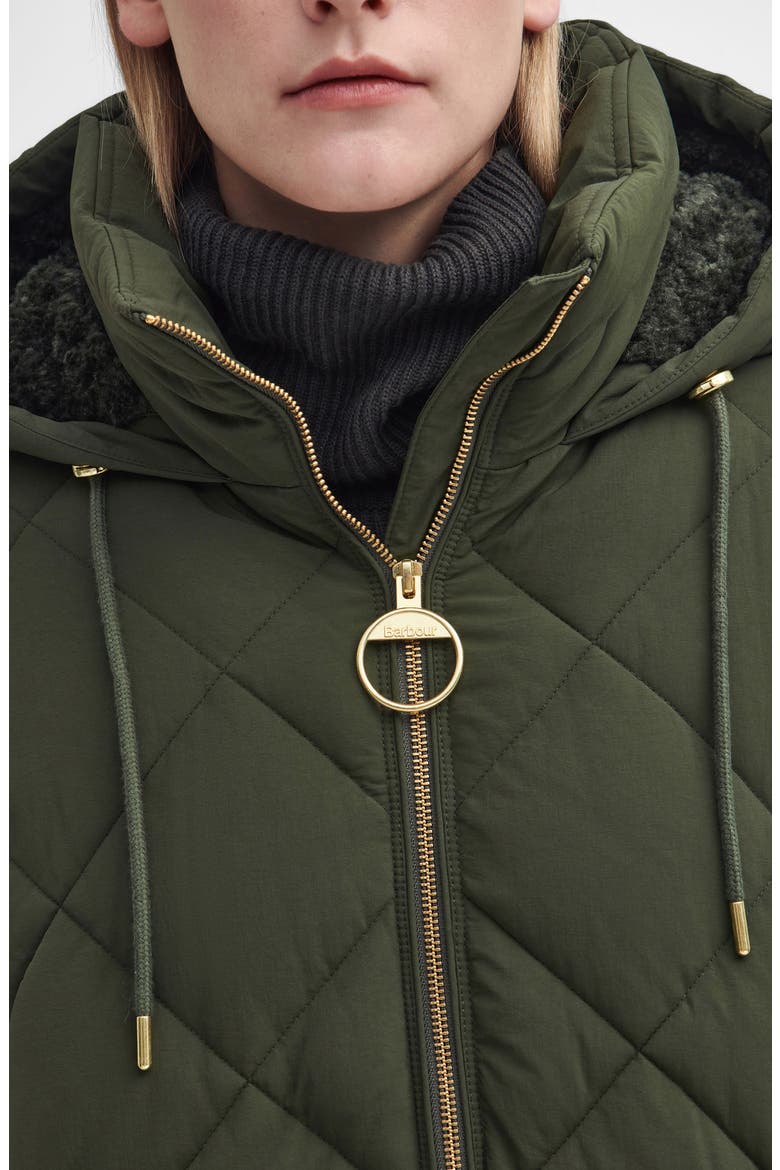 Kirkton Longline Puffer Coat, Alternate, color, OLIVE/ ANCIENT
