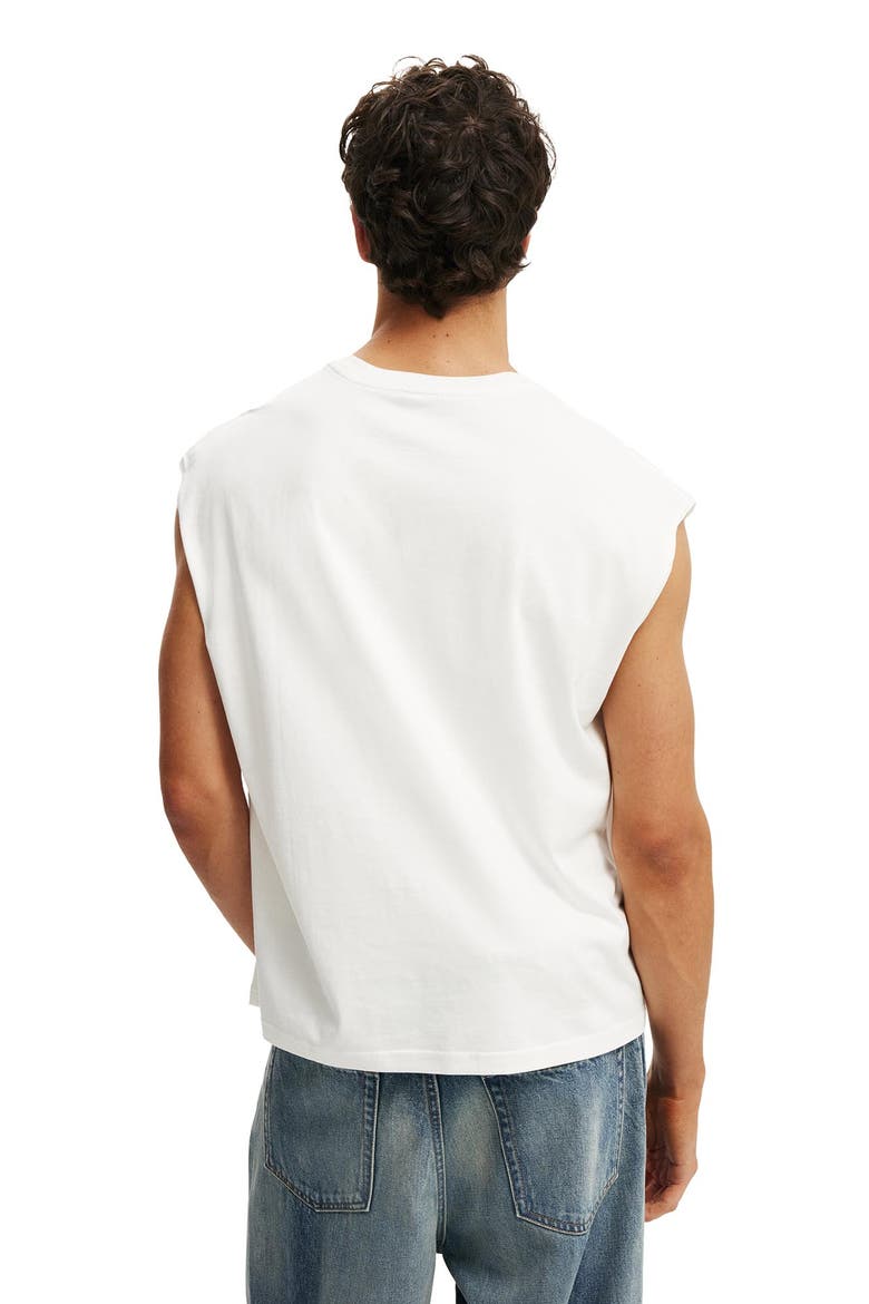 Men's Cropped Fit Muscle, Alternate, color, Vintage White