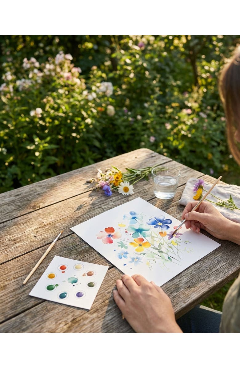 Breathe People All In One Watercolor Kits, Alternate, color, Blue