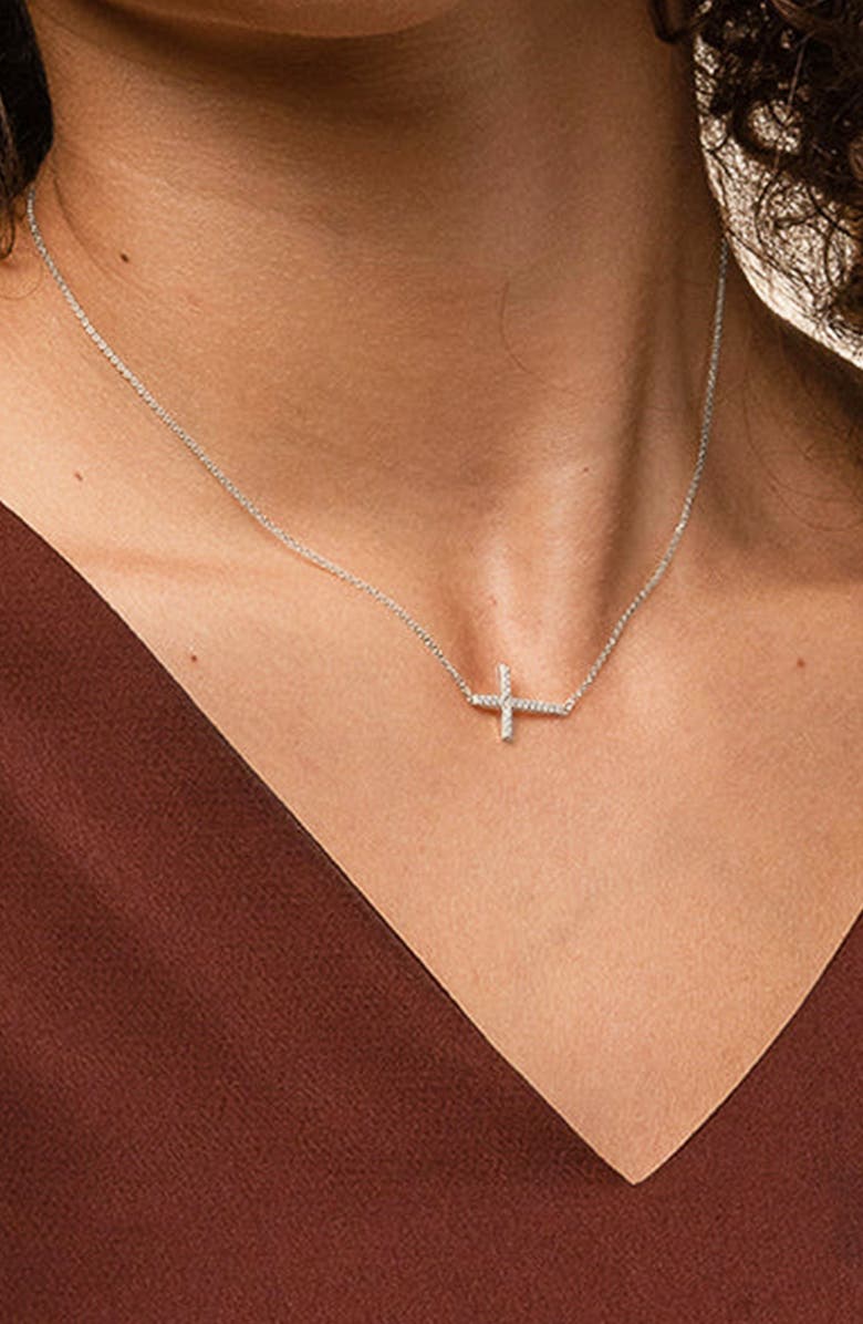 Bearfruit Jewelry Horizontal Cross Adjustable Bracelet, Necklace & Ring Set Gift Idea, Alternate, color, 