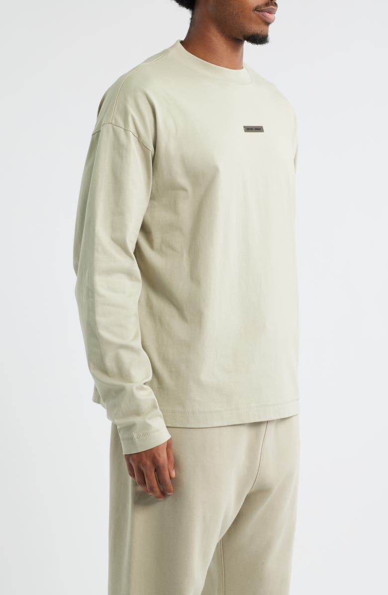 Fear of God Essentials Classic Fit Long Sleeve Logo Graphic T-Shirt, Alternate, color, Abbey Stone