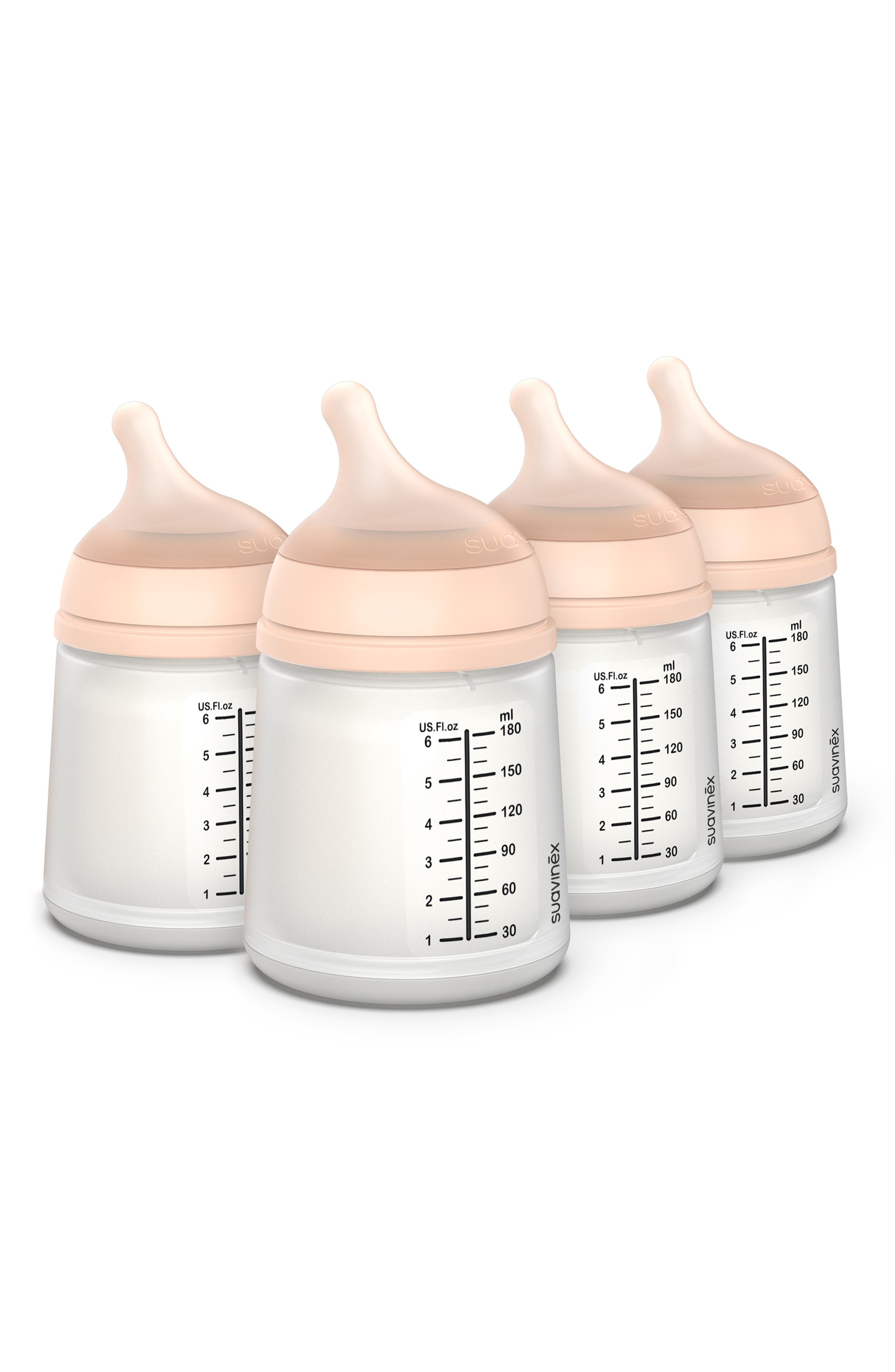 Suavinex 4-Pack Adaptable Flow Small Anti-Colic Bottles in Fair 