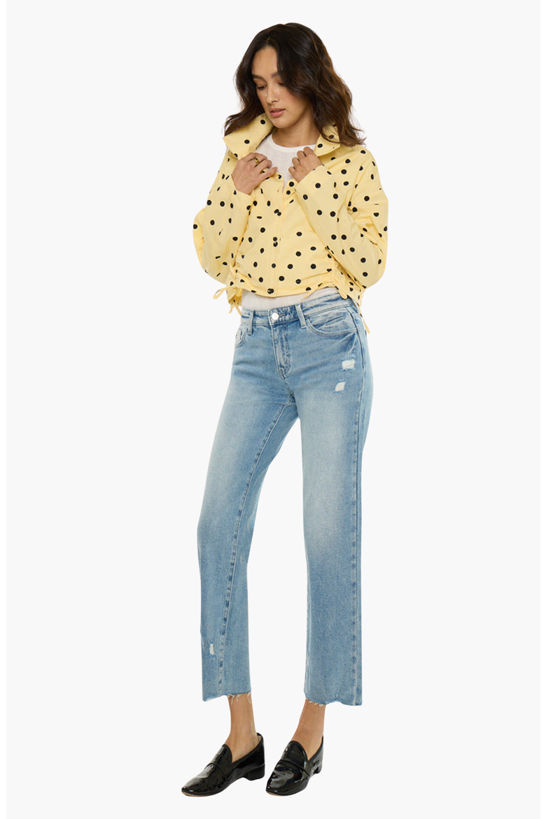 Alice Essentials Mid Rise True Straight Jeans, Alternate, color, Mid-Dark Wash