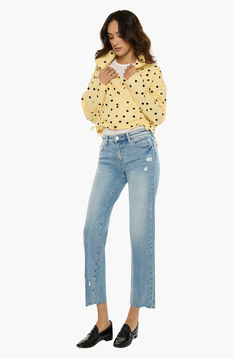 KanCan Alice Essentials Mid Rise True Straight Jeans, Alternate, color, Mid-Dark Wash
