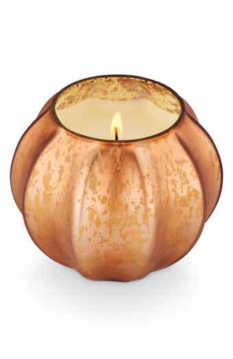 Mercury Leaves Glass Candle