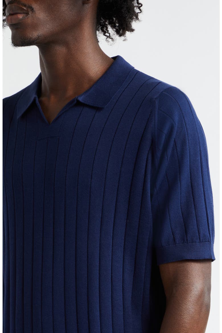 Roper Skipper Cotton Polo Sweater, Alternate, color, FRENCH NAVY
