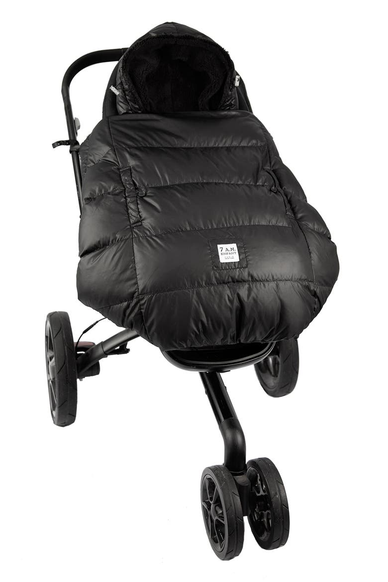 K-Poncho Heavyweight 3-in-1 Baby Carrier Cover, Alternate, color, BLACK PLUSH HEAVYWEIGHT