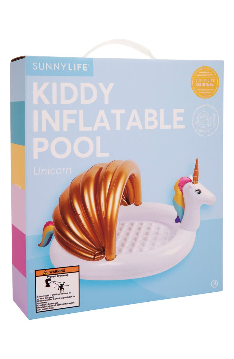 Sunnylife Unicorn Inflatable Kiddie Pool, Alternate, color, 