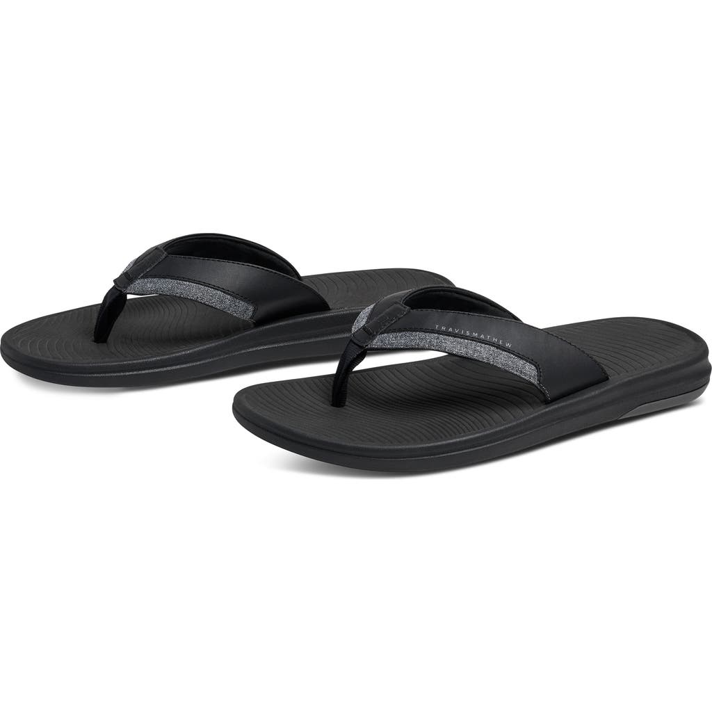 Travismathew The Daily Flip Flop In Black