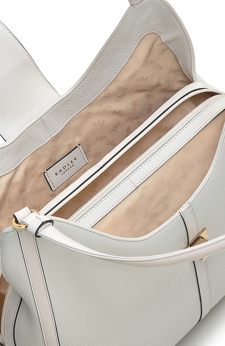 Radley Longacre Medium Zip Shoulder Bag, Alternate, color, Bright White