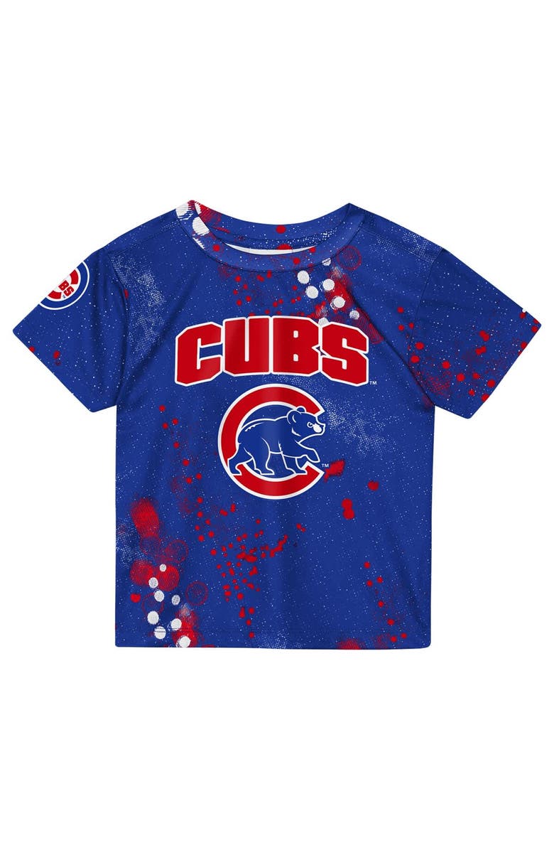 Outerstuff Preschool Outerstuff Royal Chicago Cubs Pinch Hitter Infielder T-Shirt & Shorts Set, Alternate, color, Royal