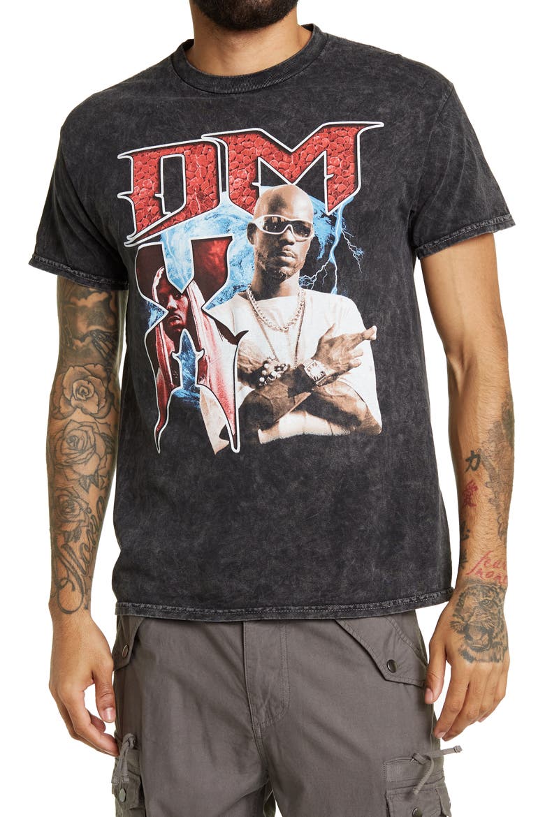 DMX Throwback Graphic T-Shirt, Main, color, BLACK MINERAL