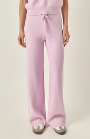 English Factory Rib Drawstring Waist Knit Pants