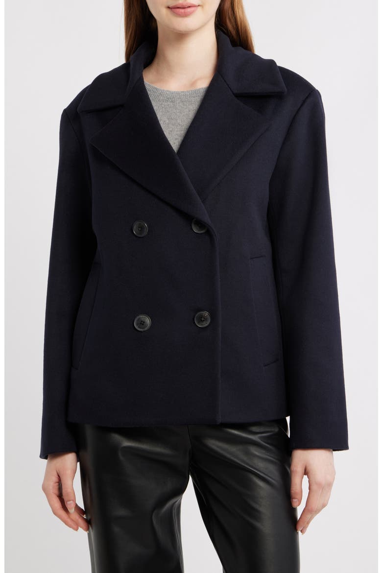 Jane Wool Peacoat, Main, color, NAVY