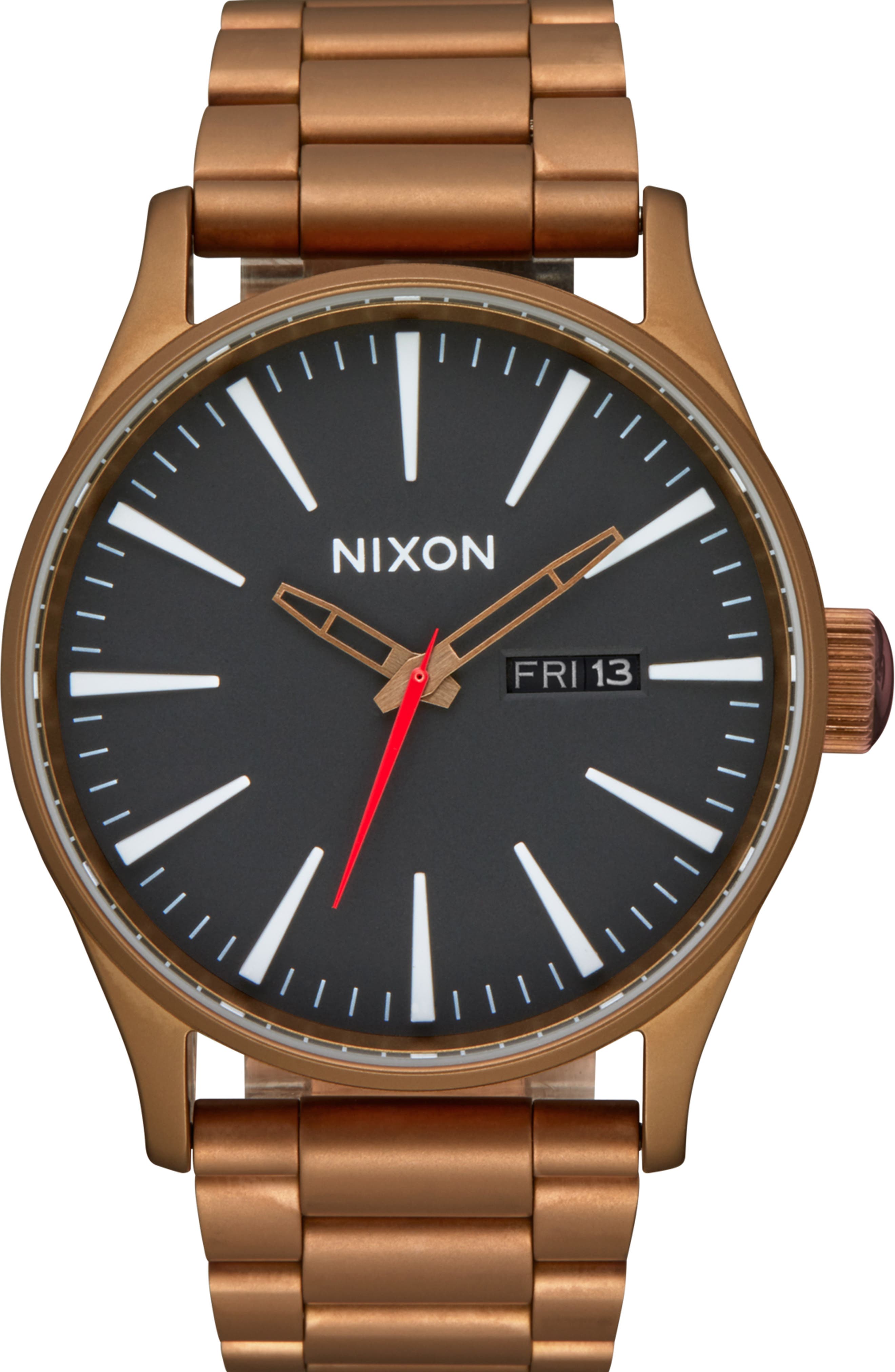 Nixon The Sentry Bracelet Watch, 42mm