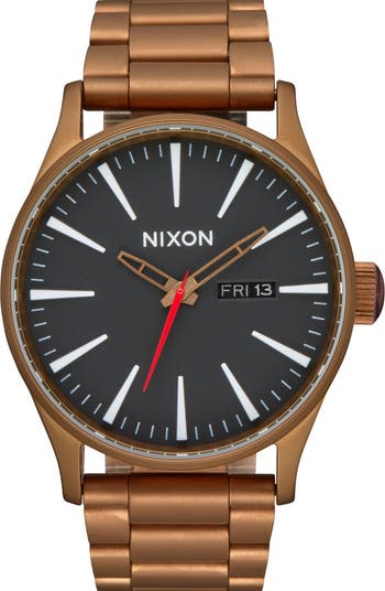 Nixon The Sentry Bracelet Watch 42mm Nordstrom