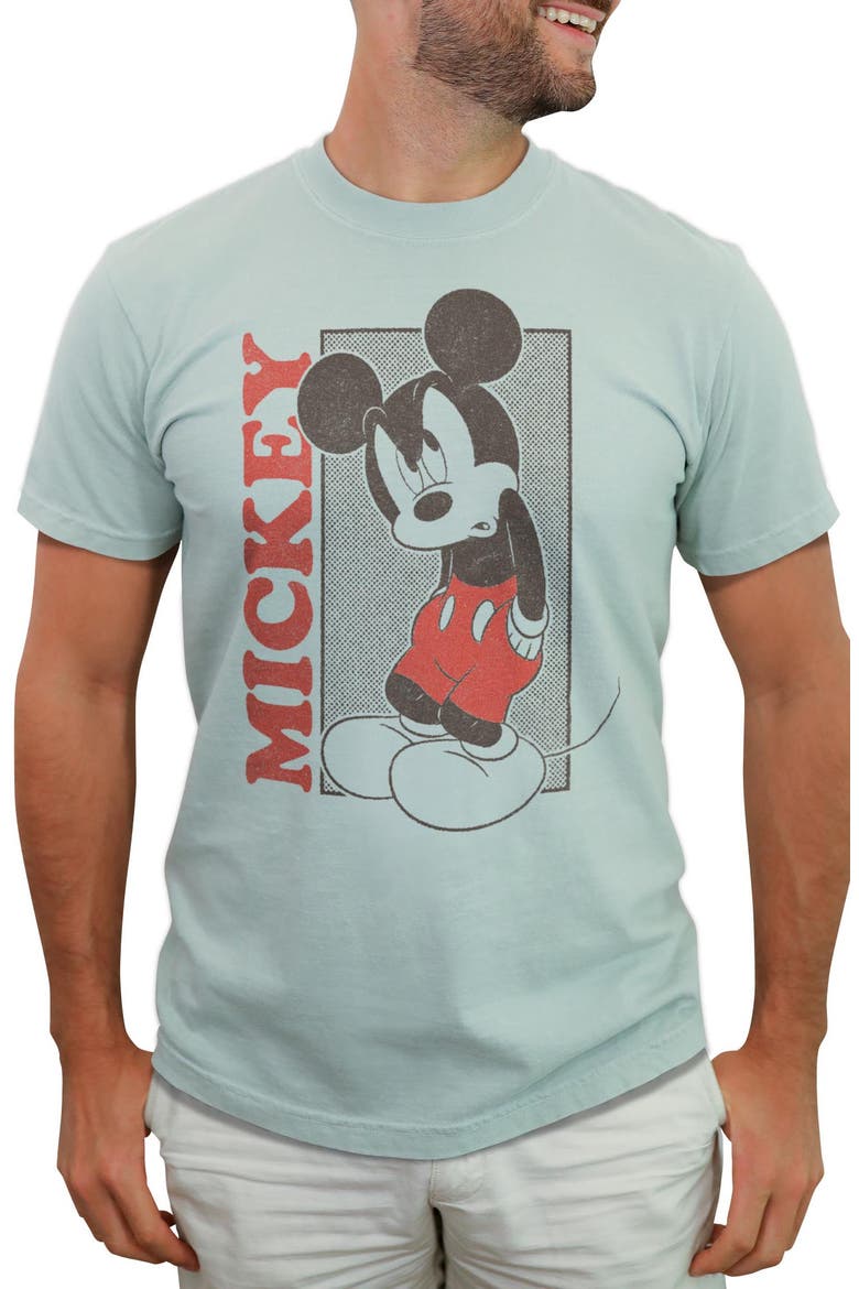 Men's Mickey & Friends Slouch Poster  Graphic T-Shirt, Main, color, Bay