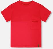 Deux par Deux Organic Cotton Colorblock Jersey T-Shirt with Chest Pocket