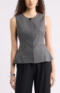 Nordstrom Patterned Peplum Vest